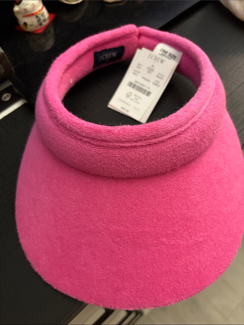 J. Crew Kids Hot Pink Terry Cloth Sun Visor